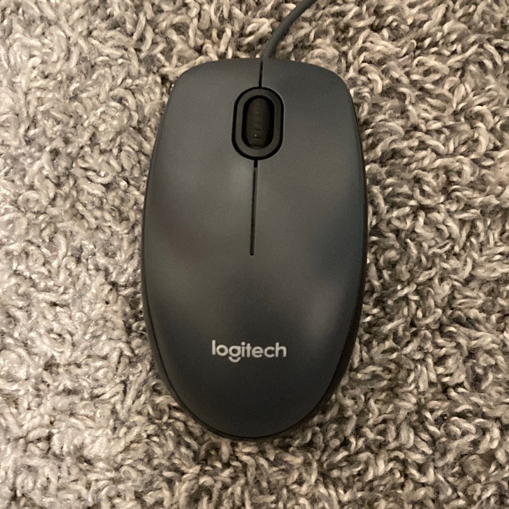 Logitech mouse gray wired